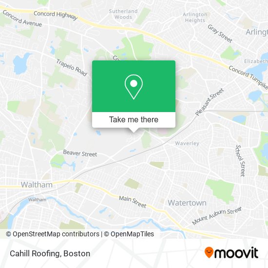Mapa de Cahill Roofing