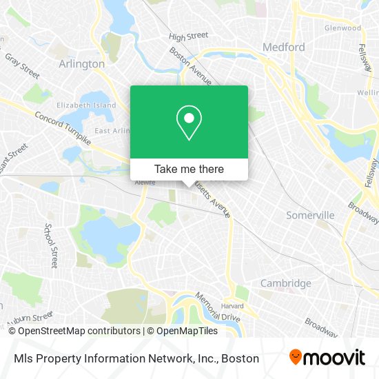 Mapa de Mls Property Information Network, Inc.