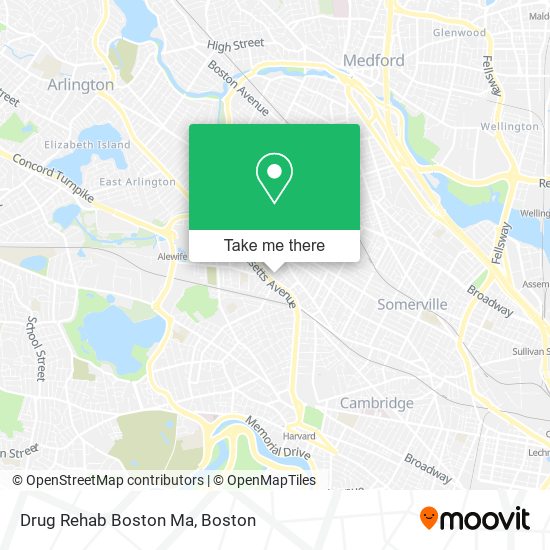 Mapa de Drug Rehab Boston Ma
