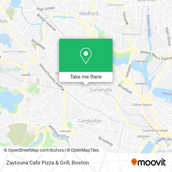 Mapa de Zaytouna Cafe Pizza & Grill