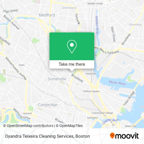 Dyandra Teixeira Cleaning Services map