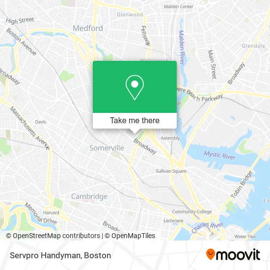 Servpro Handyman map