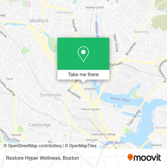 Restore Hyper Wellness map