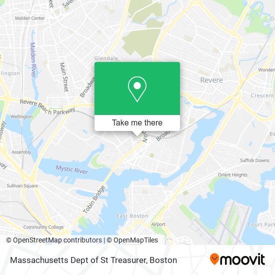 Massachusetts Dept of St Treasurer map
