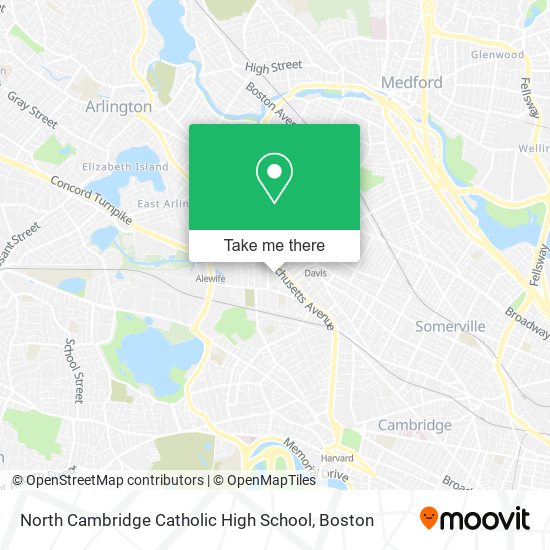 Mapa de North Cambridge Catholic High School