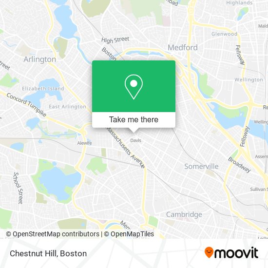 Chestnut Hill map