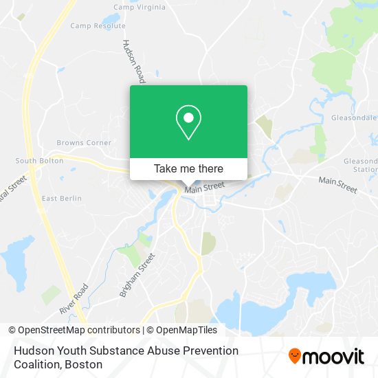 Mapa de Hudson Youth Substance Abuse Prevention Coalition