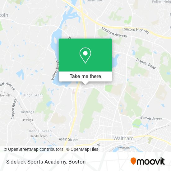 Sidekick Sports Academy map