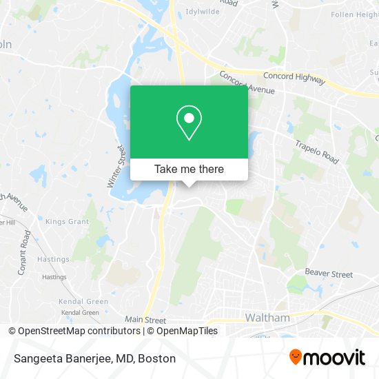 Sangeeta Banerjee, MD map