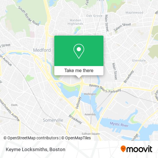 Keyme Locksmiths map