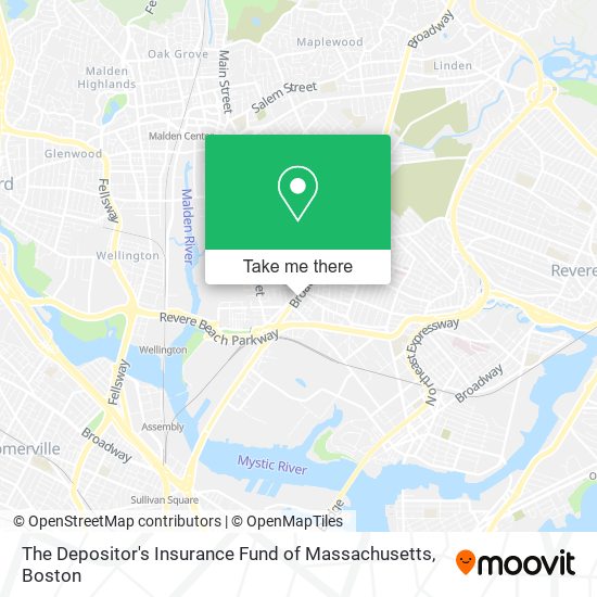 The Depositor's Insurance Fund of Massachusetts map