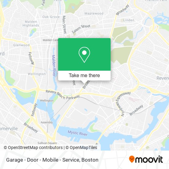 Mapa de Garage - Door - Mobile - Service