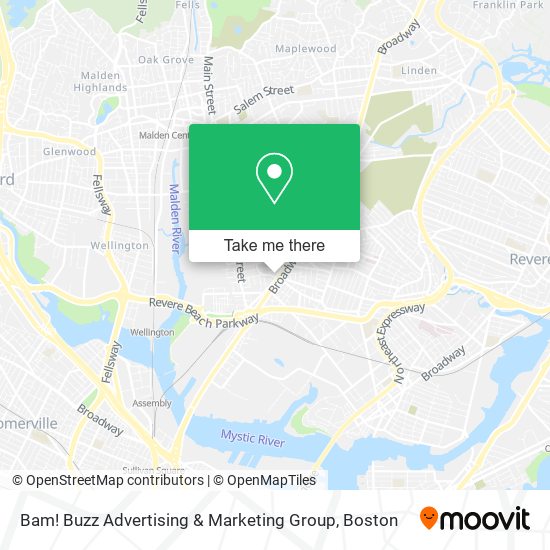 Mapa de Bam! Buzz Advertising & Marketing Group