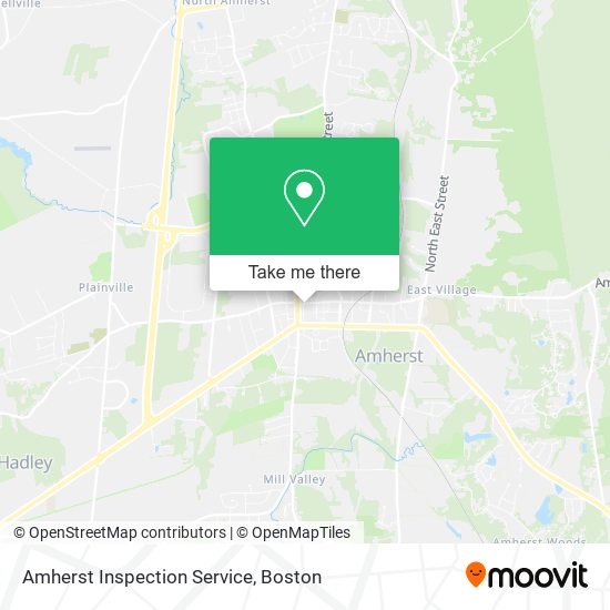 Amherst Inspection Service map