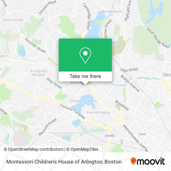 Montessori Children's House of Arlington map