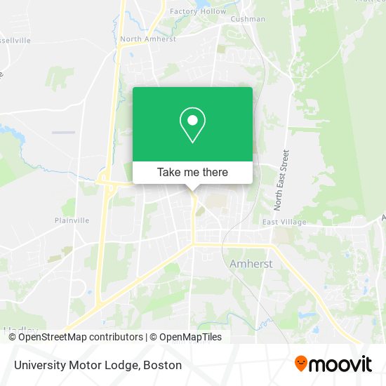 University Motor Lodge map