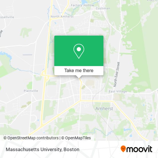 Mapa de Massachusetts University