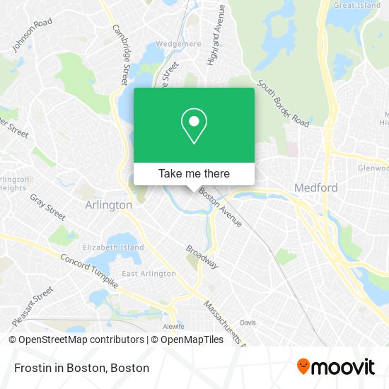 Frostin in Boston map