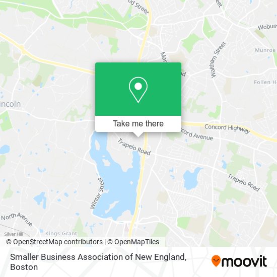 Mapa de Smaller Business Association of New England