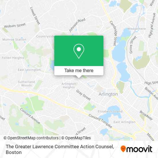 Mapa de The Greater Lawrence Committee Action Counsel