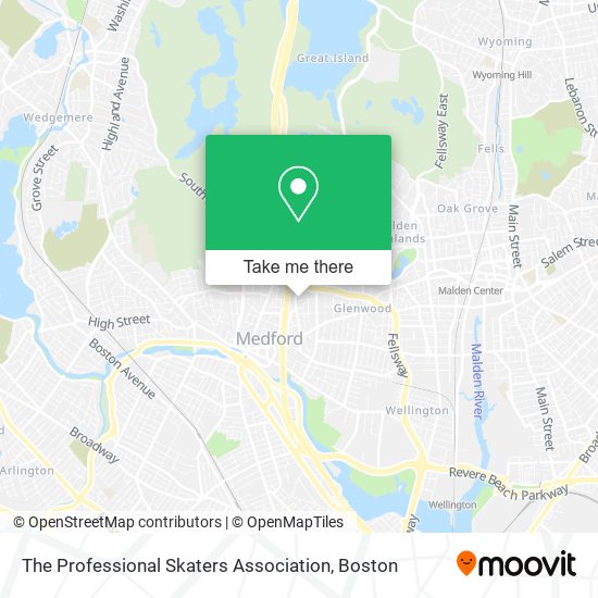 The Professional Skaters Association map