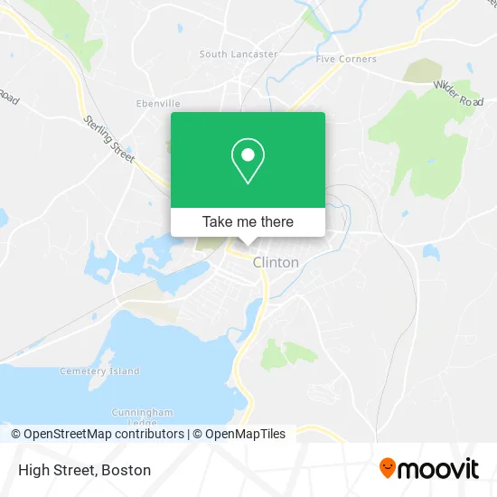 High Street map