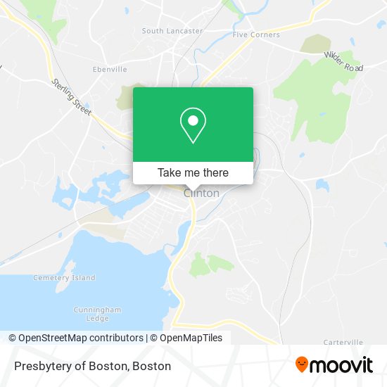 Presbytery of Boston map