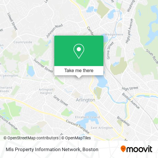 Mapa de Mls Property Information Network