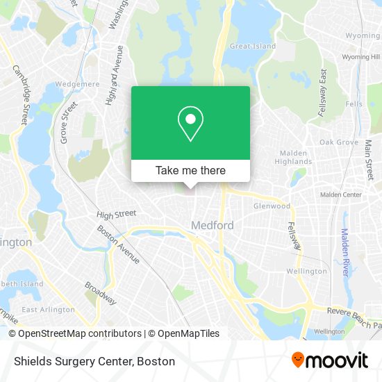 Mapa de Shields Surgery Center