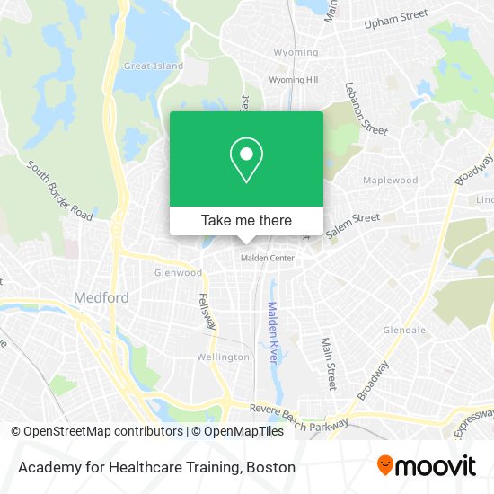 Mapa de Academy for Healthcare Training