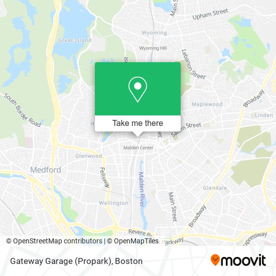 Mapa de Gateway Garage (Propark)