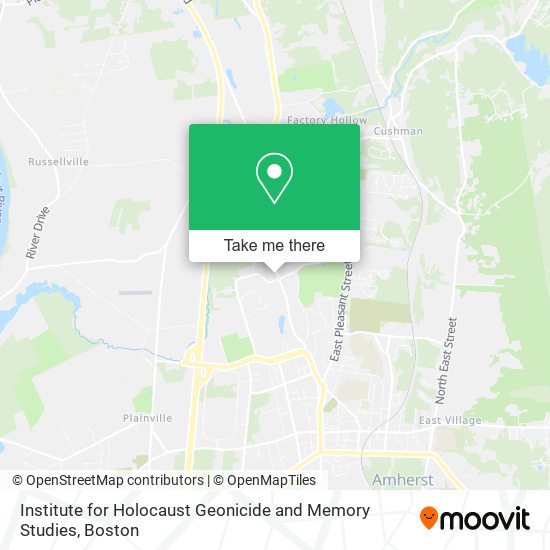 Mapa de Institute for Holocaust Geonicide and Memory Studies