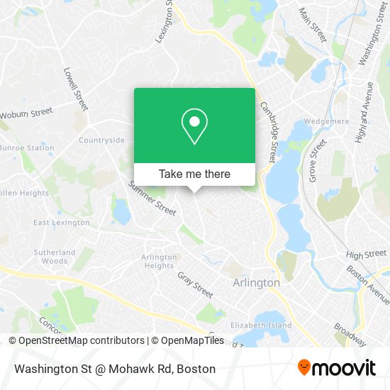 Mapa de Washington St @ Mohawk Rd