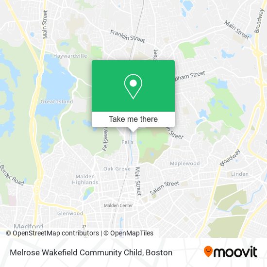 Melrose Wakefield Community Child map