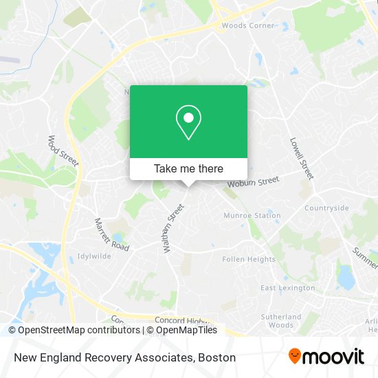 Mapa de New England Recovery Associates