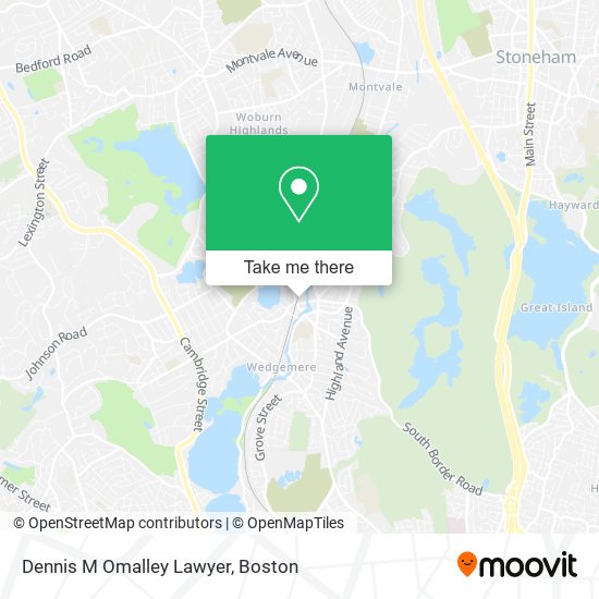 Dennis M Omalley Lawyer map