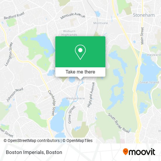 Mapa de Boston Imperials