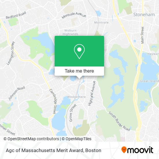 Mapa de Agc of Massachusetts Merit Award