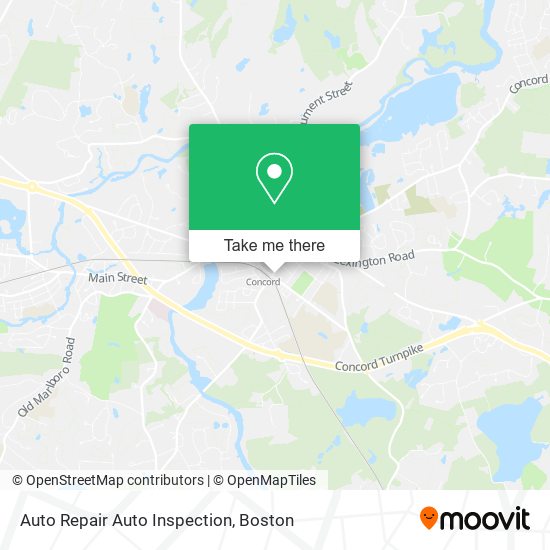 Mapa de Auto Repair Auto Inspection