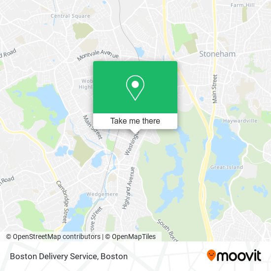 Mapa de Boston Delivery Service