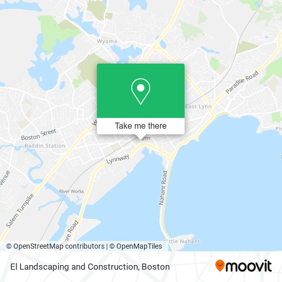 El Landscaping and Construction map