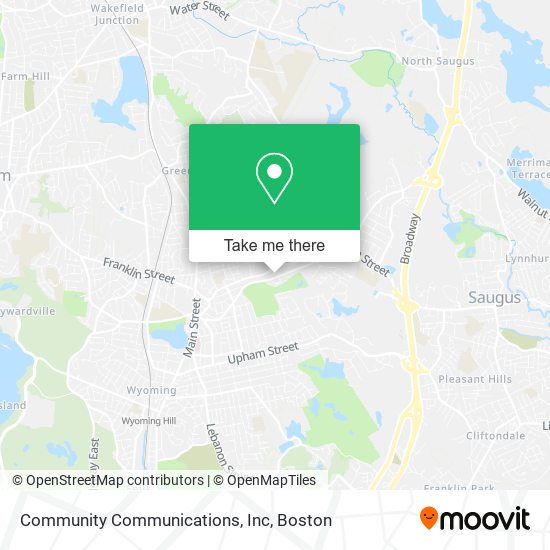 Community Communications, Inc map