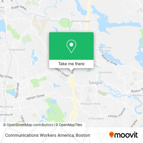 Communications Workers America map