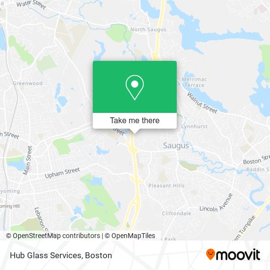 Hub Glass Services map