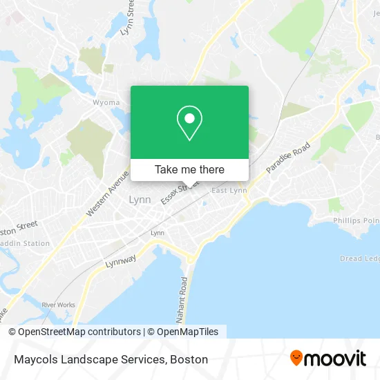 Maycols Landscape Services map