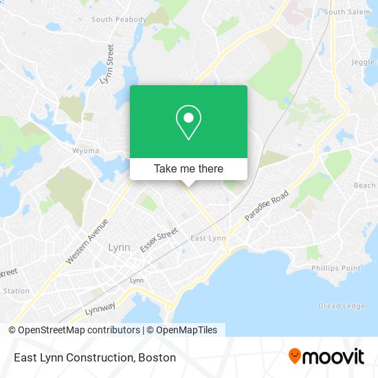 East Lynn Construction map