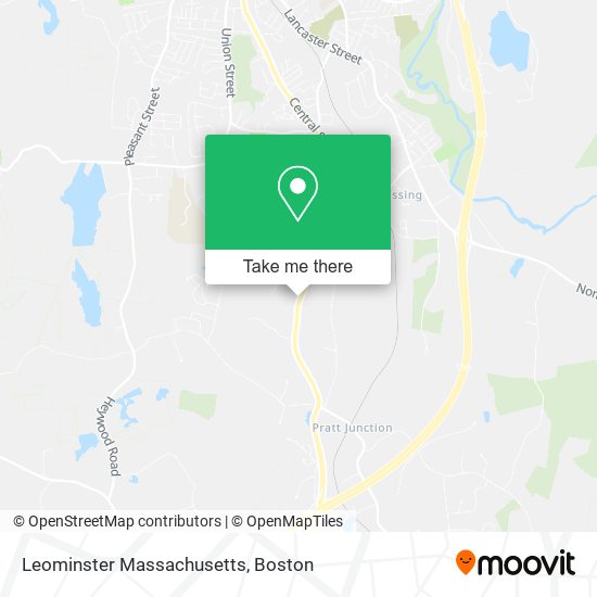 Leominster Massachusetts map