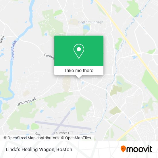 Linda's Healing Wagon map