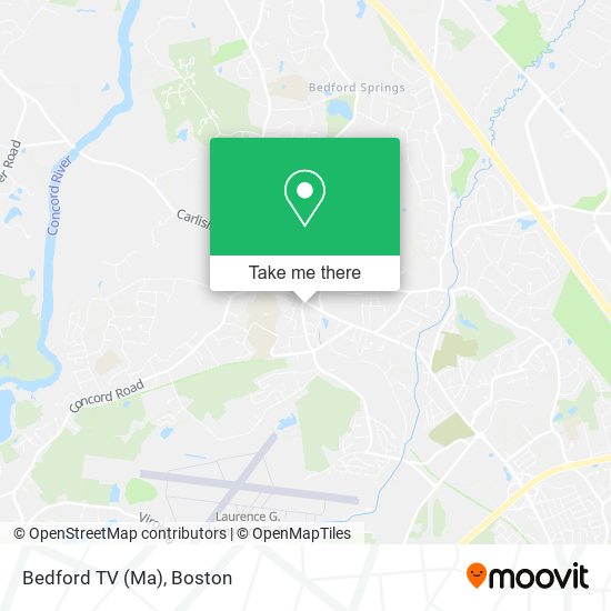 Bedford TV (Ma) map