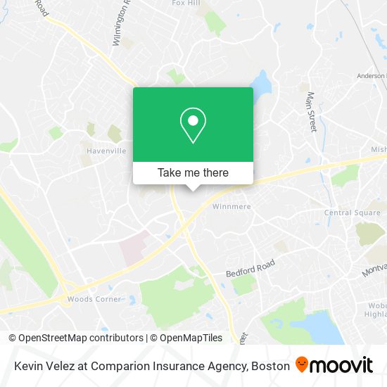 Kevin Velez at Comparion Insurance Agency map